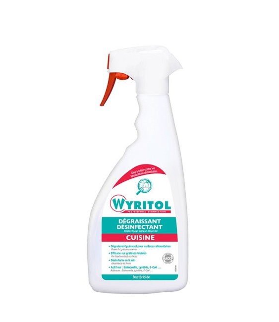 Spray désinfectant et dégraissant - Surfaces alimentaires - 750 ml - WYRITOL