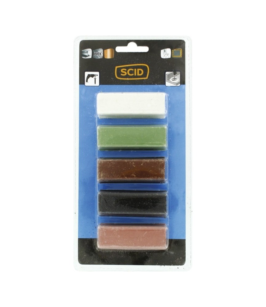 Pâte à polir - pour polissage - Lot de 5 - SCID Pâte à polir - pour polissage - Lot de 5 - SCID
