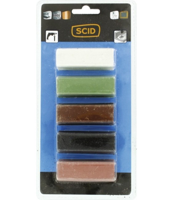 Pâte à polir - pour polissage - Lot de 5 - SCID