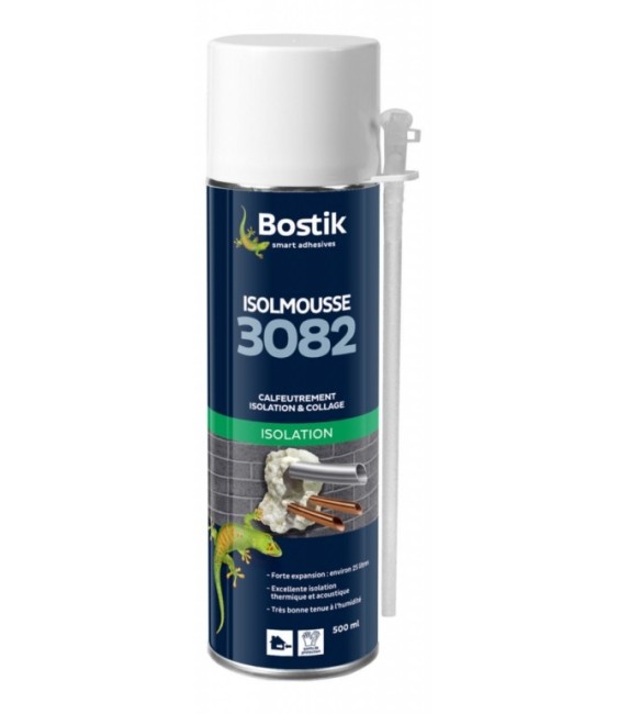 Mousse polyuréthanne expansive - Isolmousse 3082 - 500 ml - BOSTIK