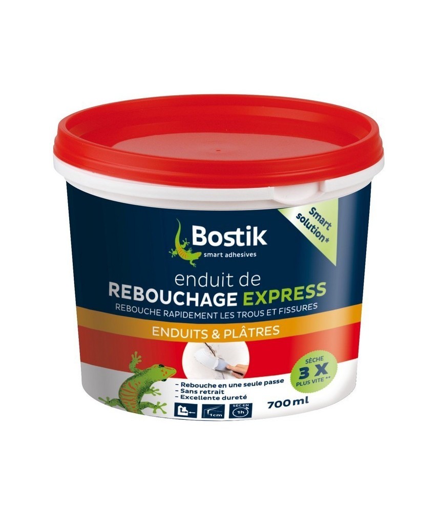 Enduit de rebouchage Express en pâte - 700 ml - BOSTIK Enduit de rebouchage Express en pâte - 700 ml - BOSTIK