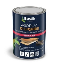 Colle contact liquide avec Durcisseur Incorporé - Agoplac Di Liquide - 1 L - BOSTIK