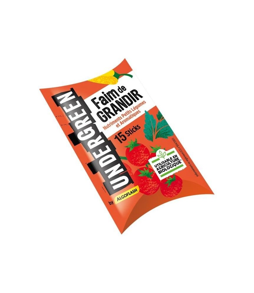 Nutriment petits légumes et aromatiques - Faim de grandir - 15 sticks - UNDERGREEN