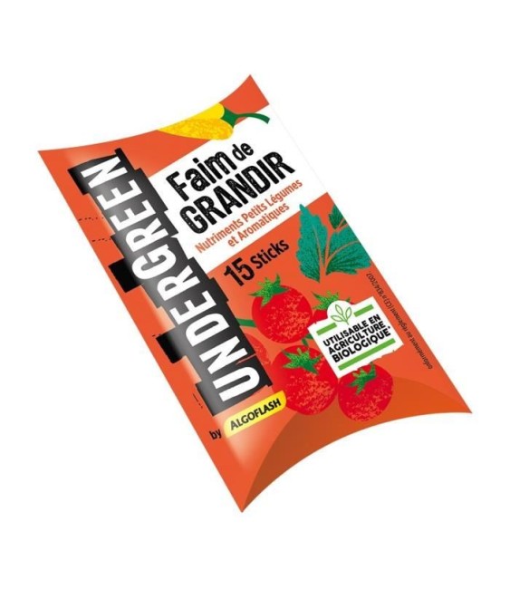 Nutriment petits légumes et aromatiques - Faim de grandir - 15 sticks - UNDERGREEN