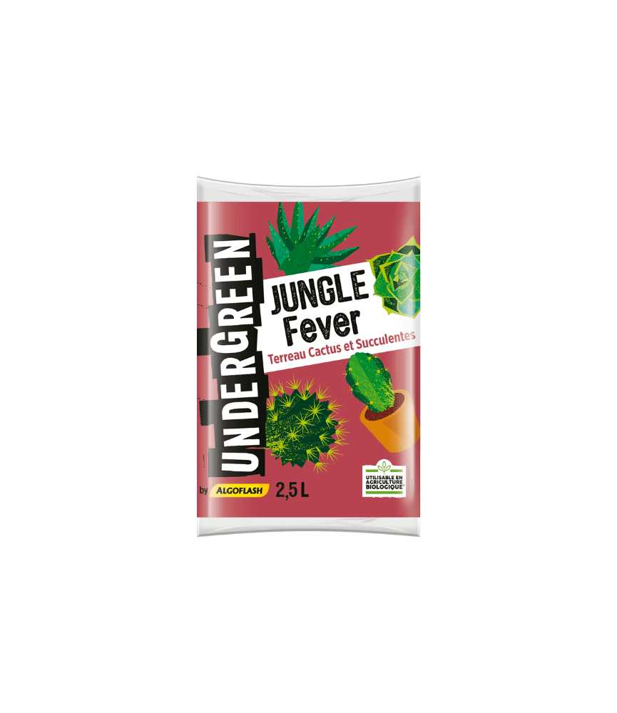 Terreau Cactus et Succulentes - Jungle Fever - 2.5 L - UNDERGREEN Terreau Cactus et Succulentes - Jungle Fever - 2.5 L - UNDERGREEN