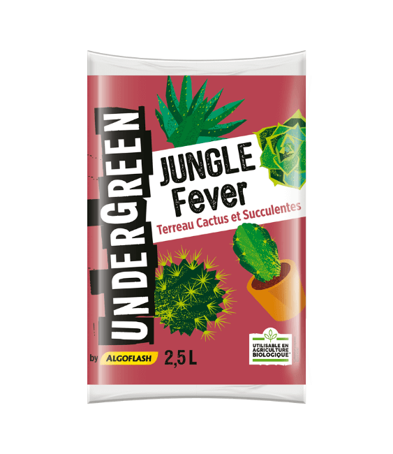 Terreau Cactus et Succulentes - Jungle Fever - 2.5 L - UNDERGREEN