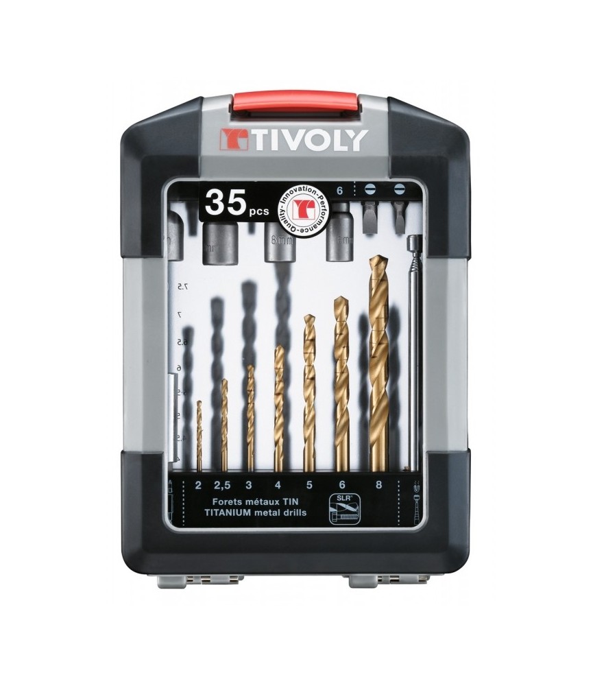 Mallette de forêts et embouts SLR - 35 pièces - TIVOLY