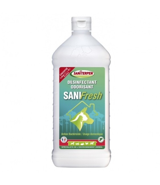 Désinfectant odorisant concentré - Menthe Eucalyptus - Sanifresh - 1 L - SANITERPEN