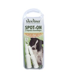 2 Pipettes anti-puces spot-on Chien moyen - VERLINA