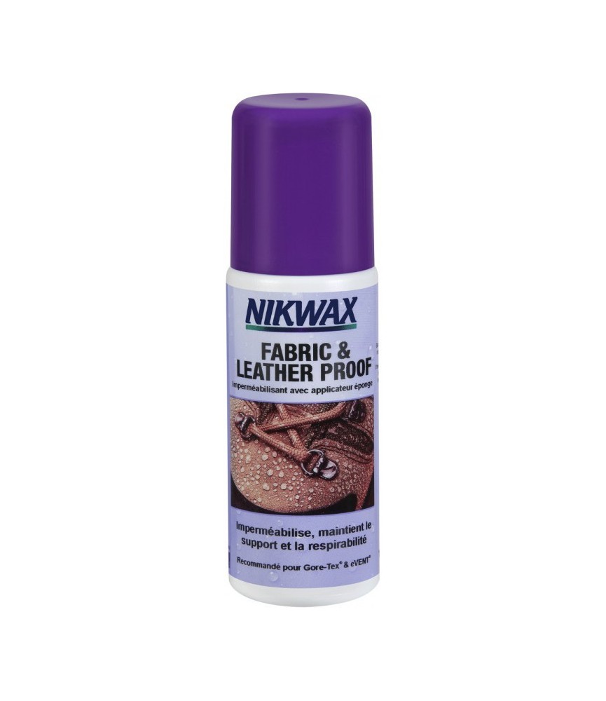Imperméabilisant pour chaussures tissus et cuir - Fabric & Leather Proof - 125 ml - NIKWAX Imperméabilisant pour chaussures tissus et cuir - Fabric & Leather Proof - 125 ml - NIKWAX