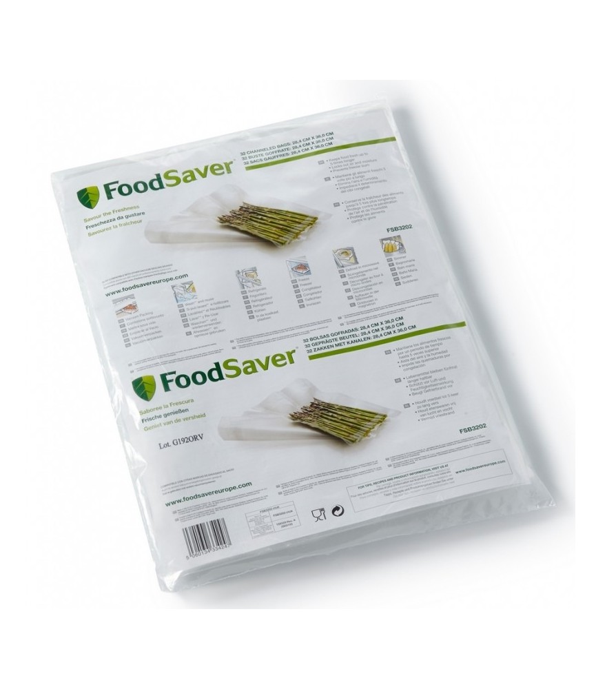 32 sacs grande capacité pour machine à faire le vide - FSB3202 - 3.78 L - FOOD SAVER