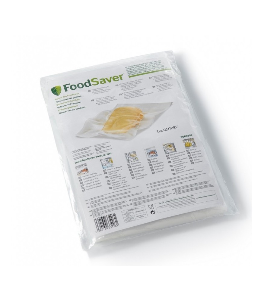 48 sacs petite capacité pour machine à faire le vide - FSB4802 - 0.94 L - FOOD SAVER
