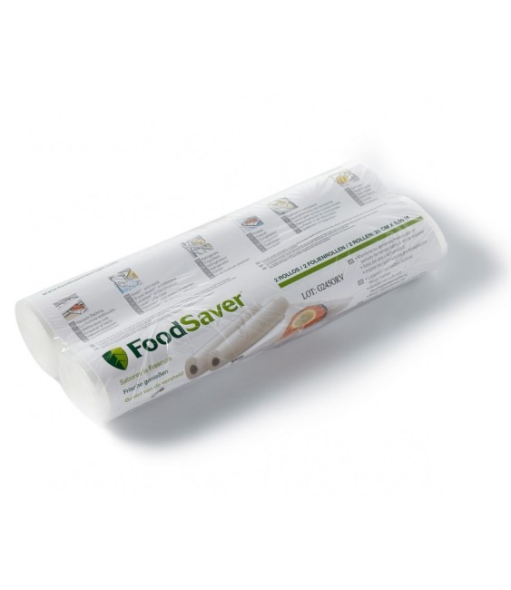 2 Rouleaux grande largeur pour machine à faire le vide - FSR2802 - 28 cm X 5.5 m - FOOD SAVER