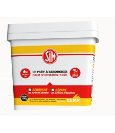Enduit de réparation en pâte - Le prêt à reboucher - 1.5 Kg - SIM
