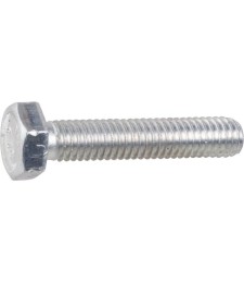 Vis à métaux - Filetage total - Tête hexagonale - Acier zingué - 80 x 8 mm - Lot de 100 - VISSAL