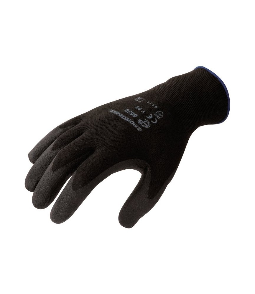 Gants de précision en Polyester - Taille 9 - Noir - EUROTECHNIQUE