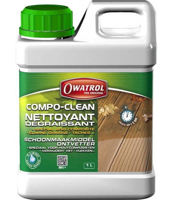 Nettoyant dégraissant spécial composites - Compo Clean - 1 L - OWATROL