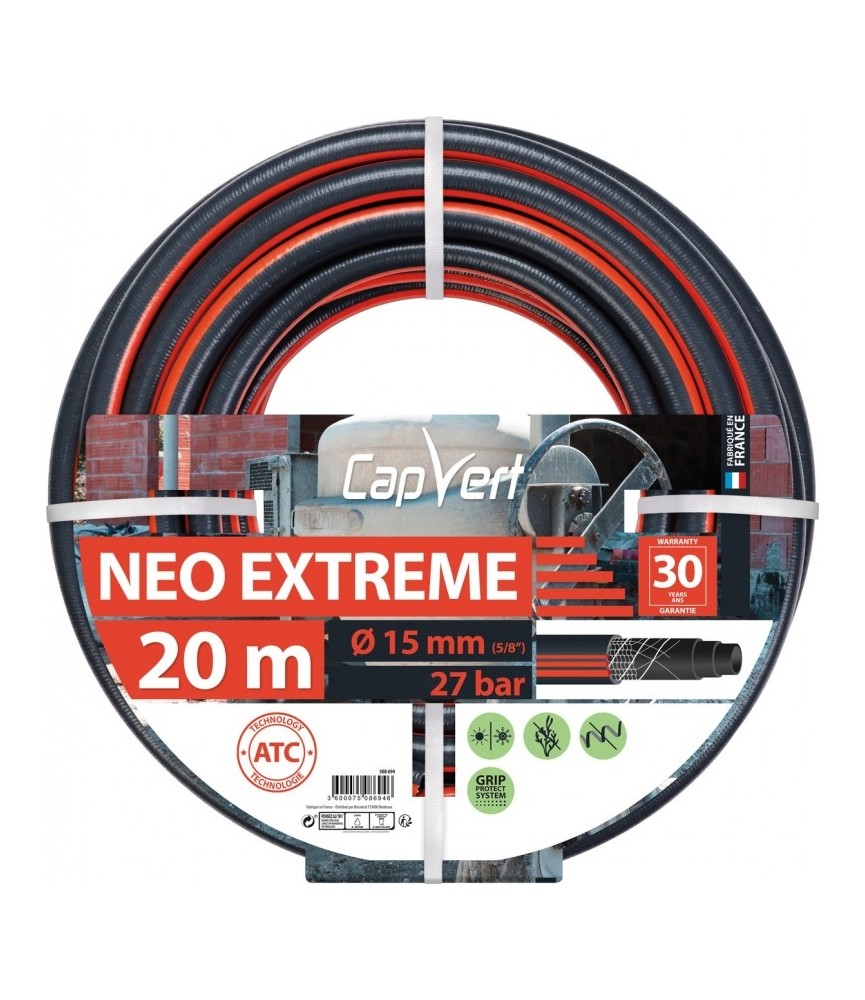 Tuyau d'arrosage Neo Extrême - 15 x 20 M - CAP VERT Tuyau d'arrosage Neo Extrême - 15 x 20 M - CAP VERT