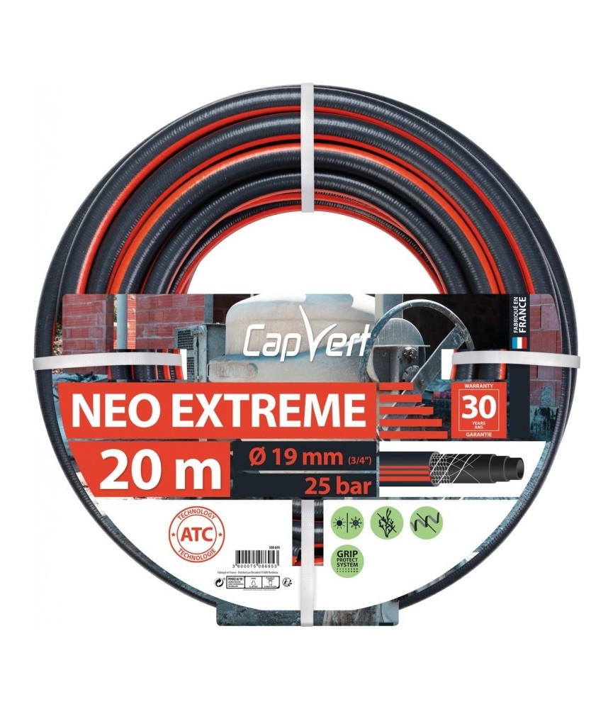 Tuyau d'arrosage Neo Extrême - 19 x 20 M - CAP VERT