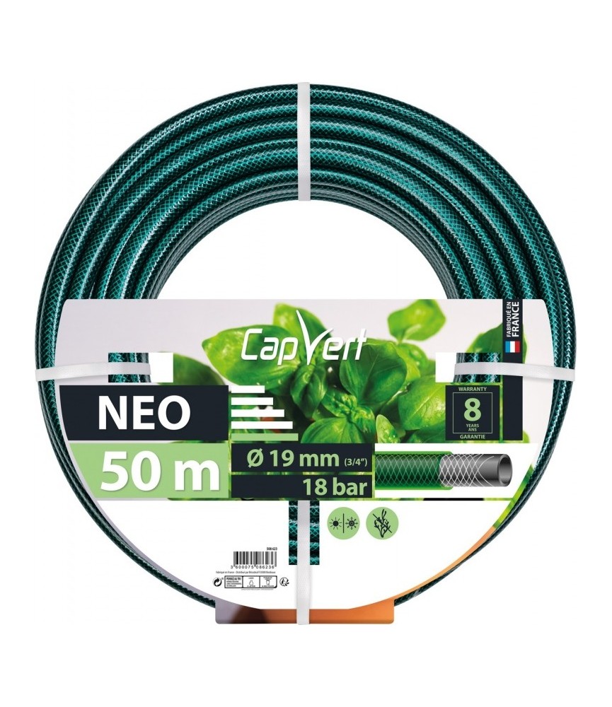 Tuyau d'arrosage Neo 3 couches - 19 x 50 M - CAP VERT