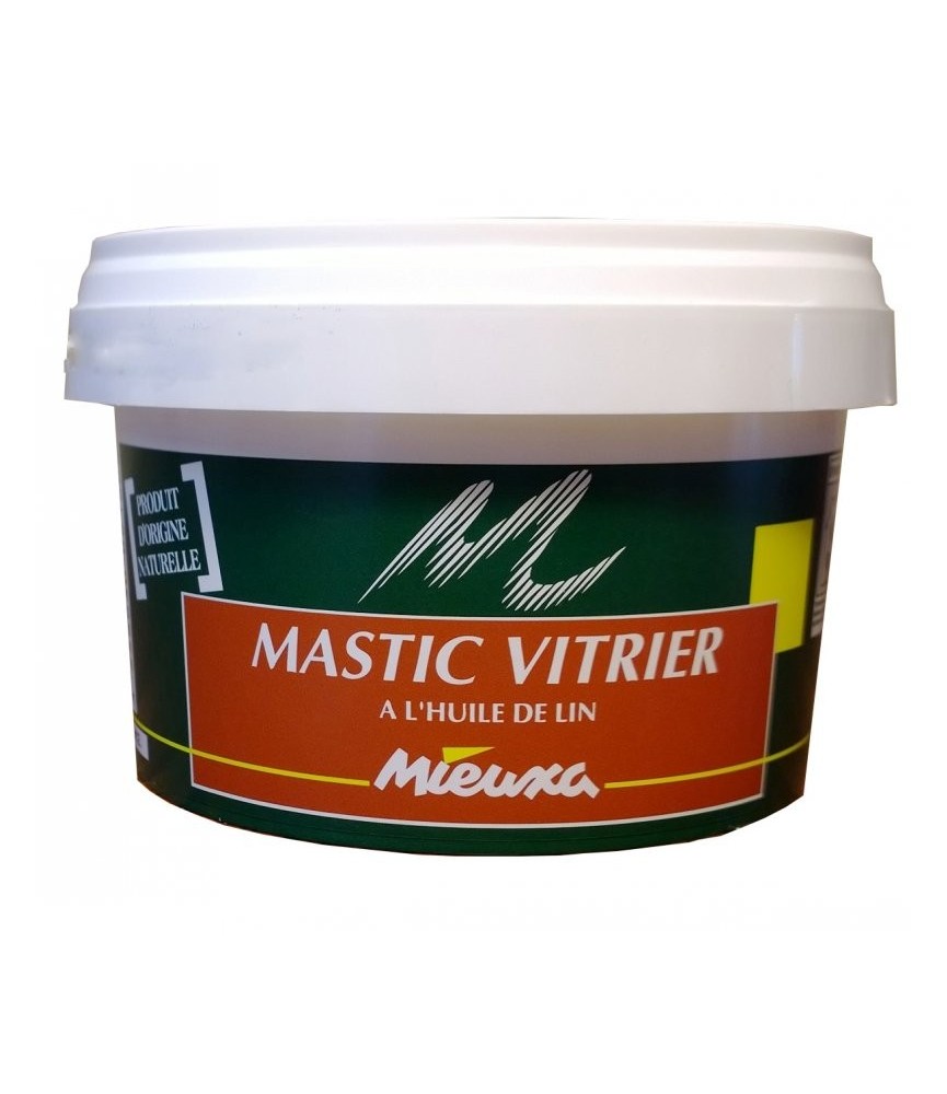 Mastic vitrier à l'huile de lin - Acajou - origine naturelle - 1 Kg - MIEUXA Mastic vitrier à l'huile de lin - Acajou - origine naturelle - 1 Kg - MIEUXA