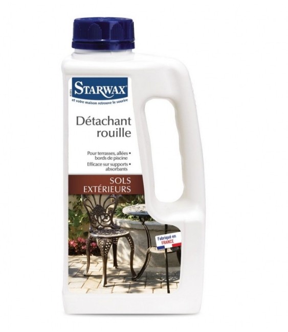 Détachant rouille pour sols extérieurs - 1 L - STARWAX