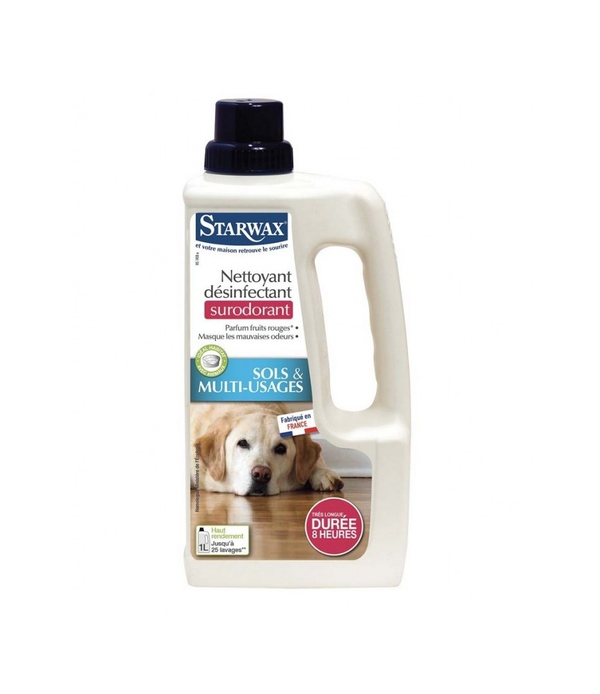 Nettoyant désinfectant surodorant - Fruits rouges - 1 L - STARWAX