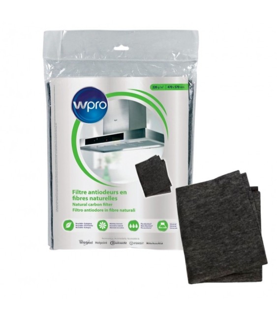 Filtre de hotte anti-odeurs - Fibres naturelles - NCF201 - WPRO