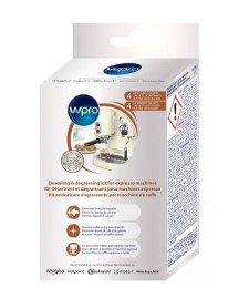 Kit de nettoyage Express o² pour machine expresso - Détartrant et dégraissant- - WPRO