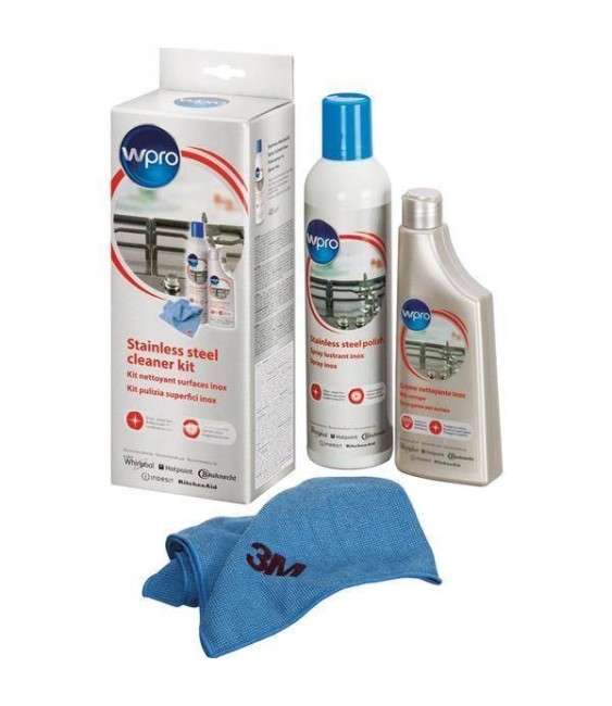 Kit de nettoyage pour surfaces en Inox - WPRO