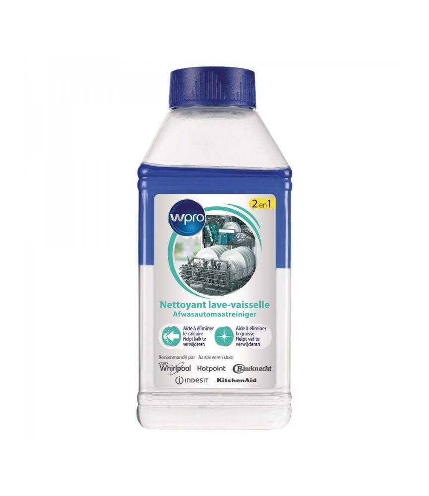 Nettoyant lave-vaisselle 2 en 1 - Détartrant et dégraissant - 250 ml - WPRO Nettoyant lave-vaisselle 2 en 1 - Détartrant et dégraissant - 250 ml - WPRO