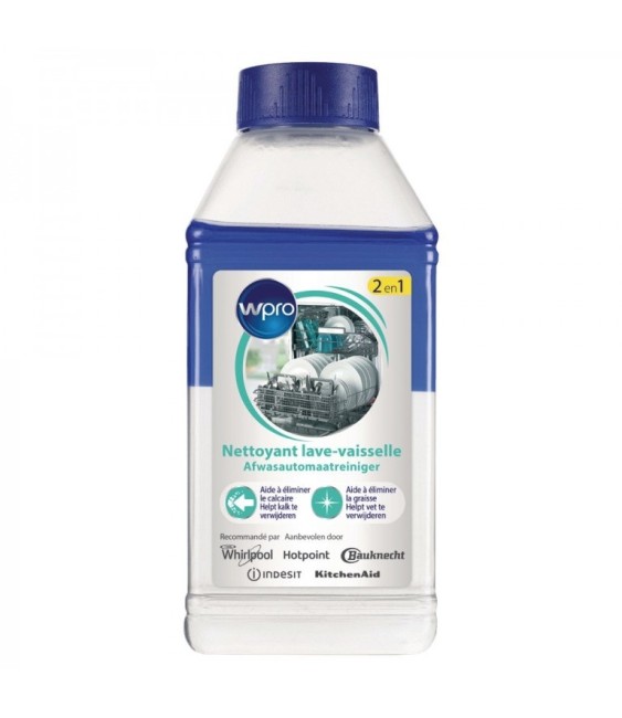 Nettoyant lave-vaisselle 2 en 1 - Détartrant et dégraissant - 250 ml - WPRO