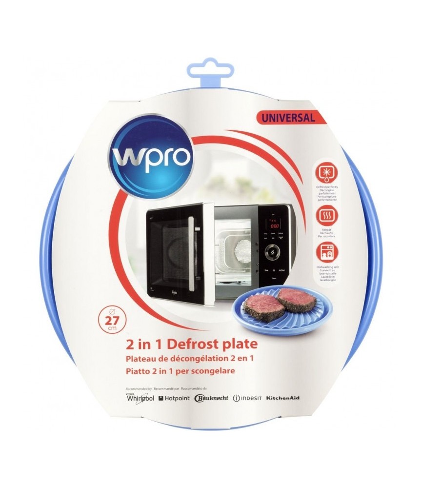 Plateau de décongélation pour micro-ondes - 2 en 1 - 27 cm - WPRO