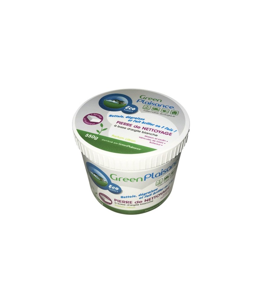 Pierre de nettoyage à l'argile blanche - Ecologique - 550 Grs - GREEN PLAISANCE