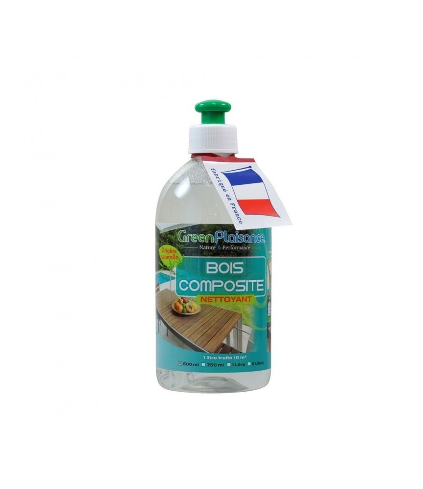 Nettoyant et détachant pour bois composite - 500 ml - GREEN PLAISANCE Nettoyant et détachant pour bois composite - 500 ml - GREEN PLAISANCE