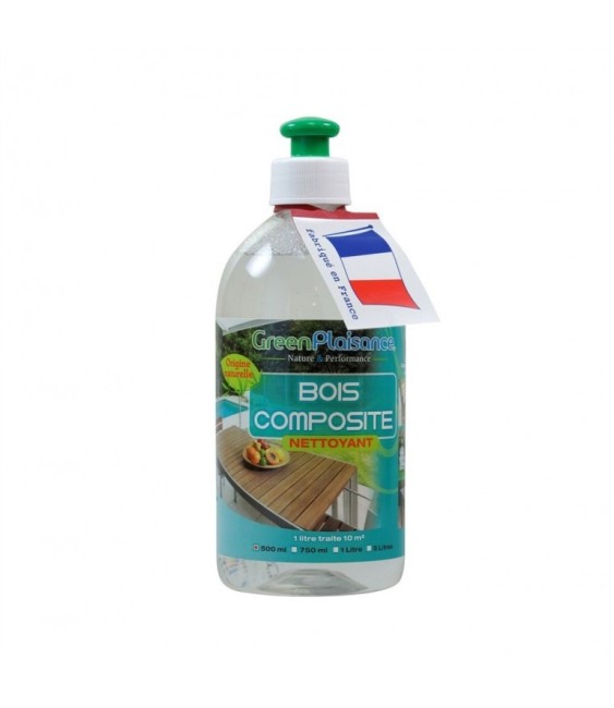 Nettoyant et détachant pour bois composite - 500 ml - GREEN PLAISANCE