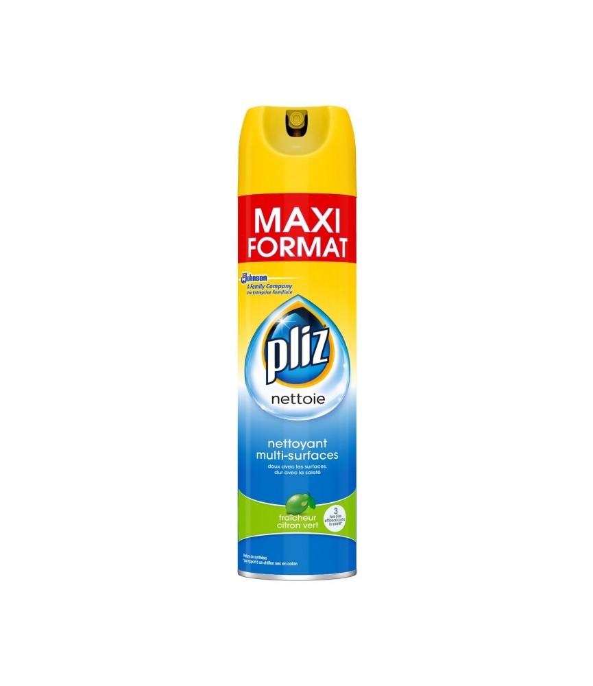 Aérosol Multi-Surfaces - Citron vert - 300 ml - Pliz - SC JOHNSON Aérosol Multi-Surfaces - Citron vert - 300 ml - Pliz - SC JOHNSON