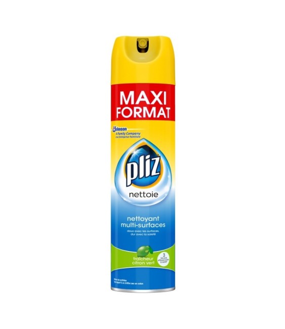 Aérosol Multi-Surfaces - Citron vert - 300 ml - Pliz - SC JOHNSON