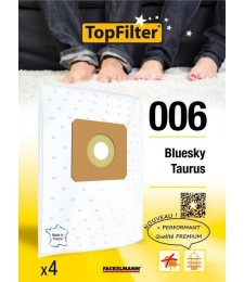 4 Sacs Aspirateur Premium - Bluesky Taurus - Model 006 - TOPFILTER