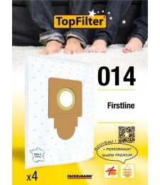 4 Sacs Aspirateur Premium - Firstline - Model 014 - TOPFILTER