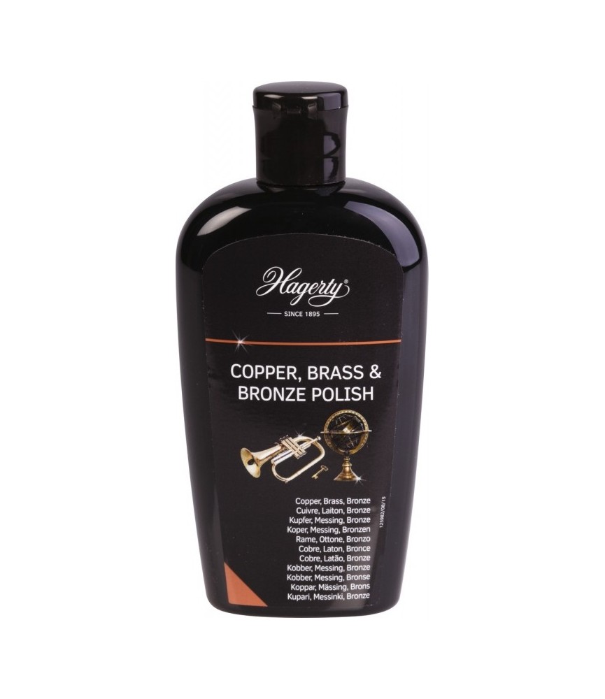 Lotion pour cuivre, laiton et bronze - Copper, Brass & Bronze Polish - 250 ml - HAGERTY Lotion pour cuivre, laiton et bronze - Copper, Brass & Bronze Polish - 250 ml - HAGERTY