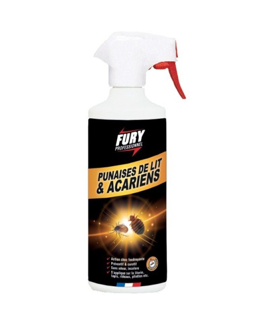 Tue punaises de lit et acariens - Prêt à l'emploi - 500 ml - FURY