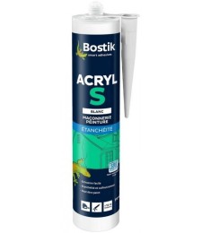 Mastic acrylique d'étanchéité - Acryl S - Blanc - 310 ml - BOSTIK