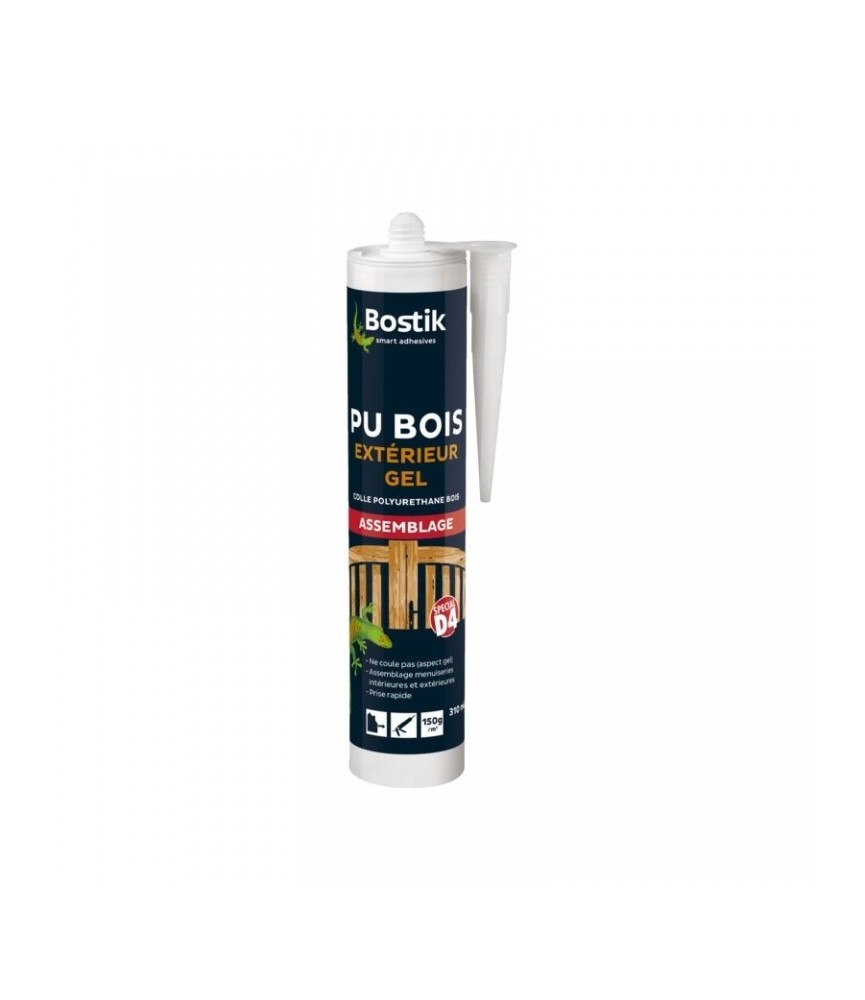 Colle polyuréthane gel - Hautes performances - PU Bois - 310 ml - BOSTIK Colle polyuréthane gel - Hautes performances - PU Bois - 310 ml - BOSTIK