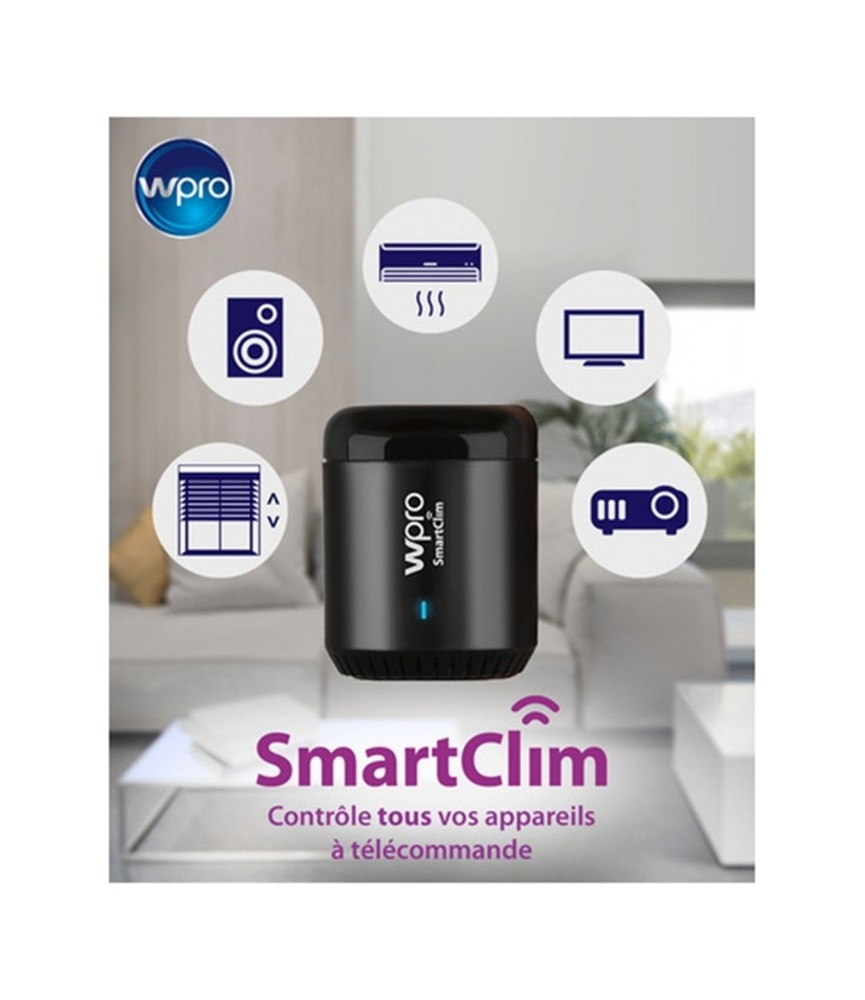 Télécommande connectée pour climatiseur fixe ou mobile - SmartClim - WPRO Télécommande connectée pour climatiseur fixe ou mobile - SmartClim - WPRO