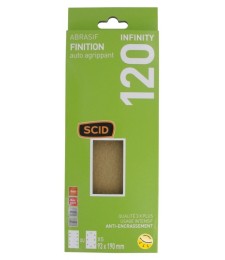 Patin abrasif auto-agrippant Infinity - 93 x 190 mm - Grain 120 - SCID