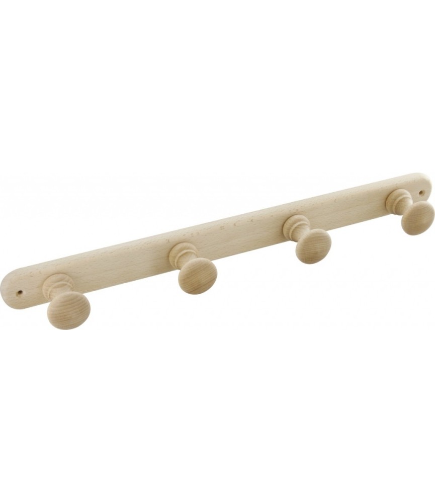 Porte-manteau en bois - Classique - 4 têtes - MOTTEZ Porte-manteau en bois - Classique - 4 têtes - MOTTEZ