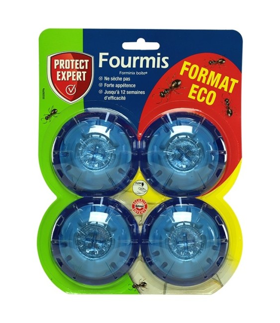Anti-fourmis - 4 boîtes d'appâts - PROTECT EXPERT