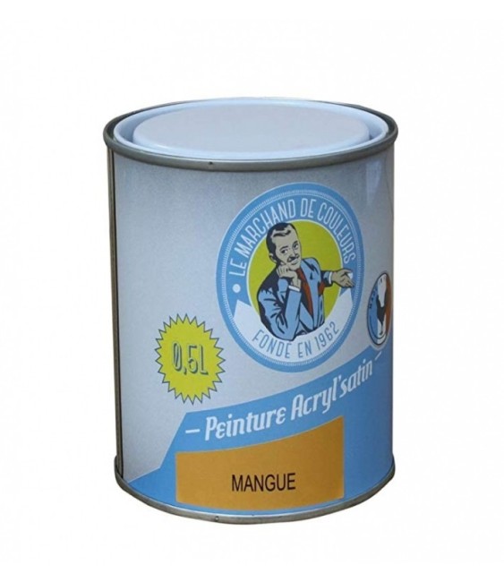 Peinture acrylique - Murs et plafonds - Satin - Mangue - 0.5 L - ONIP