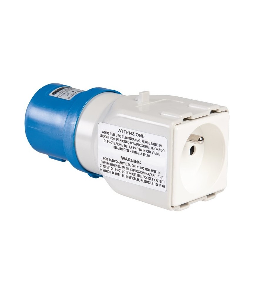 Adaptateur de prise mobile - Prise industrielle vers prise domestique - GEWISS